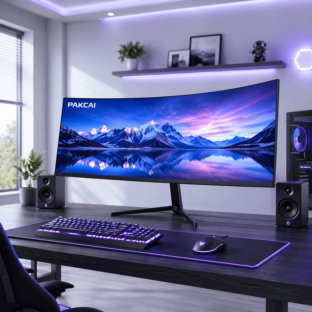 Esports Gaming Arena - شاشة ألعاب منحنية 49 بوصة بتردد