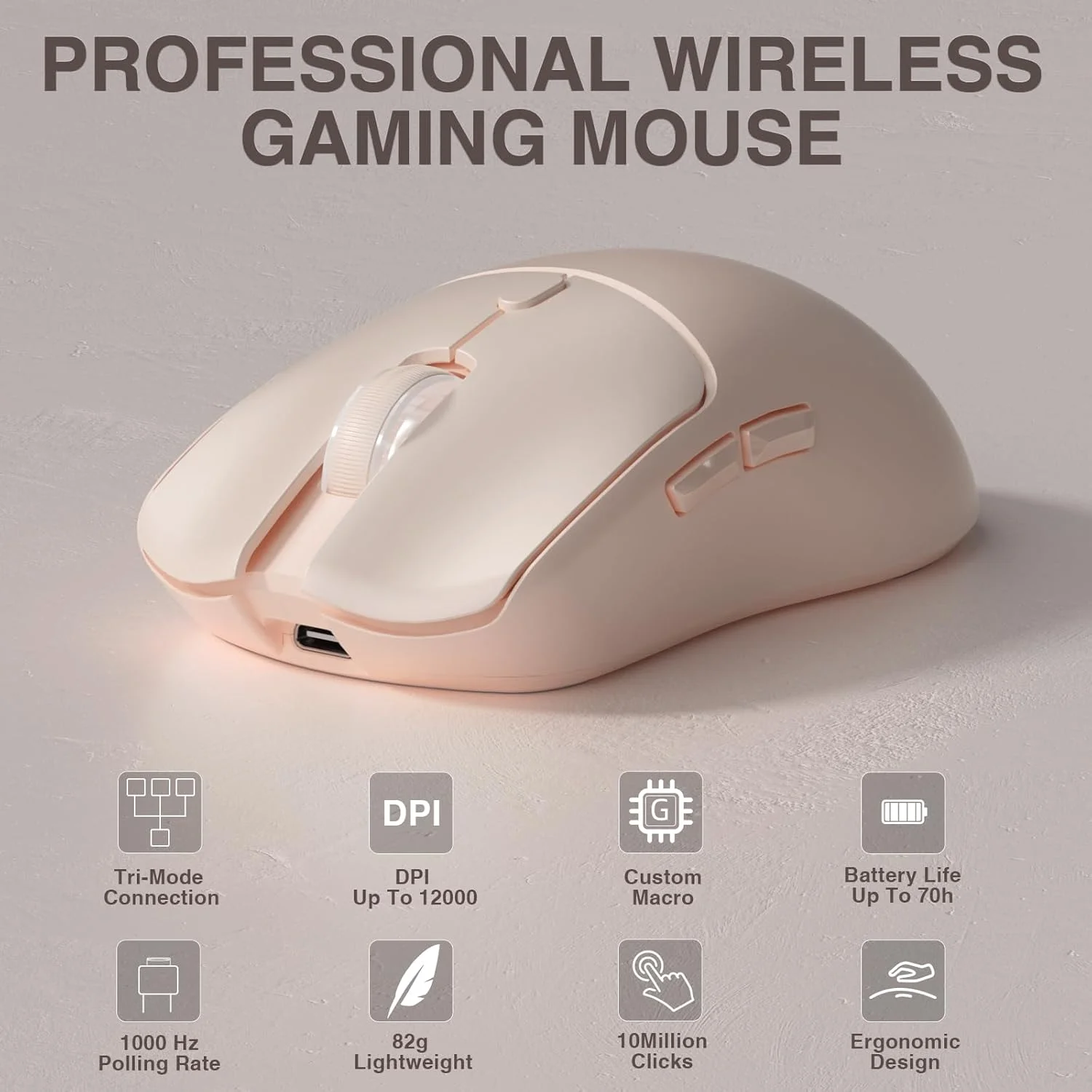 Mouse Gaming Esports - فأرة ألعاب لاسلكية ثلاثية الأوضاع AULA