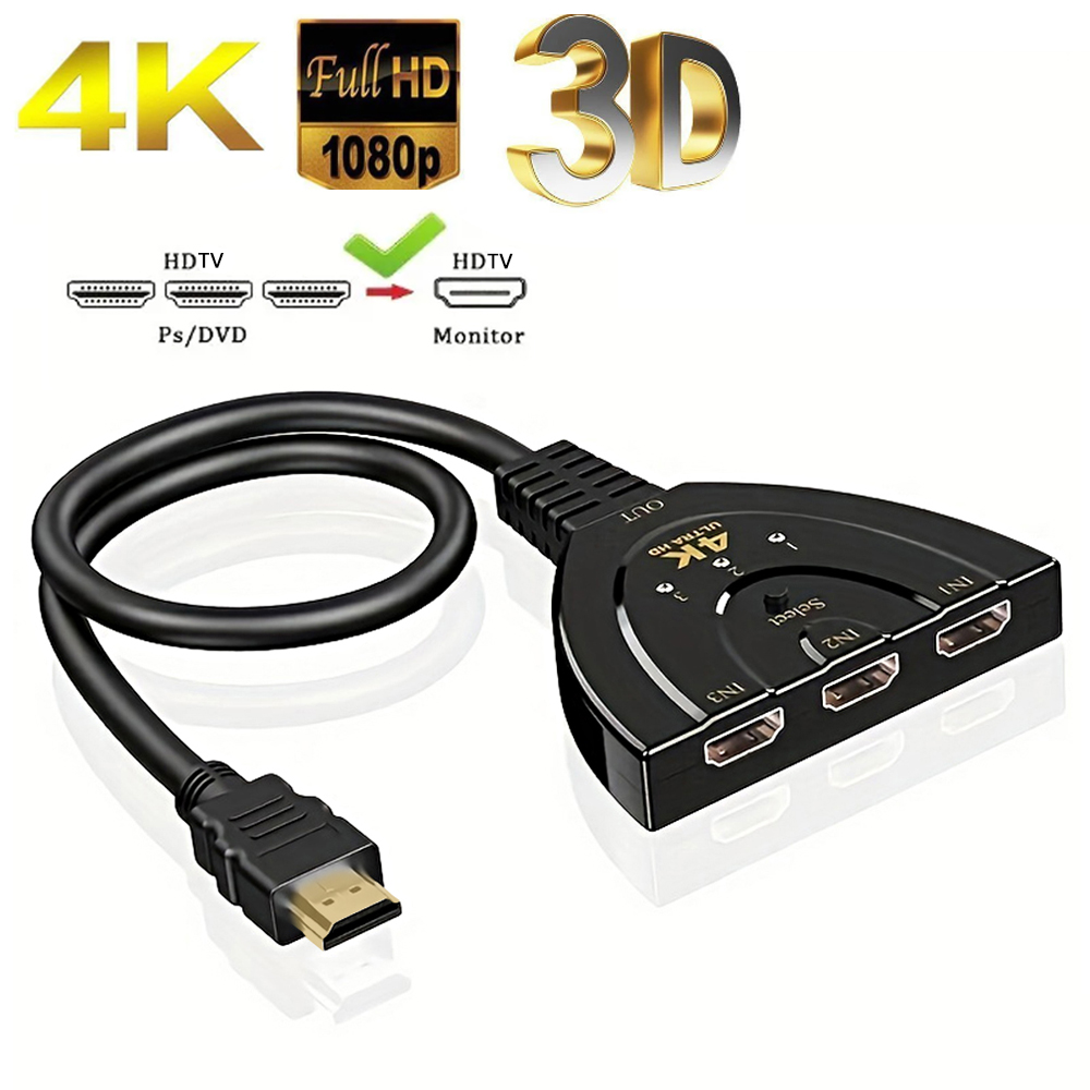 Esports Gaming Hub - 4K * 2K 3 Port HDTV-متوافق