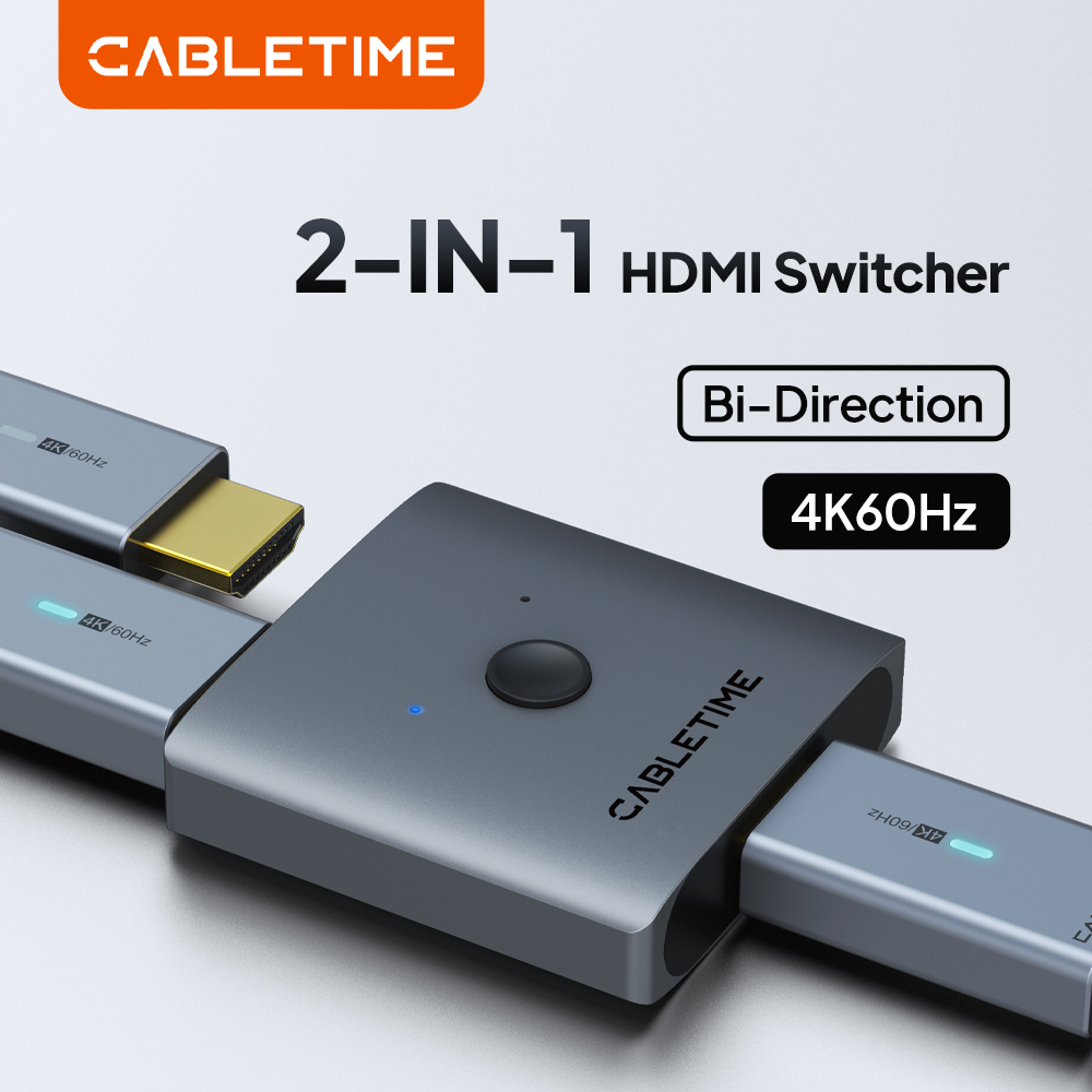 Esports Gaming Hub - CABLETIME HDMI Switch Splitter 4K 2