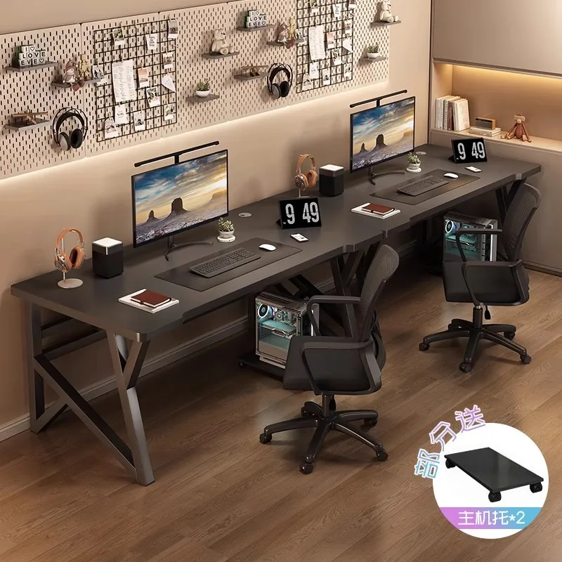 Esports Gaming Station Desk - طاولة كمبيوتر مزدوجة للألعاب الإلكترونية، مكتب