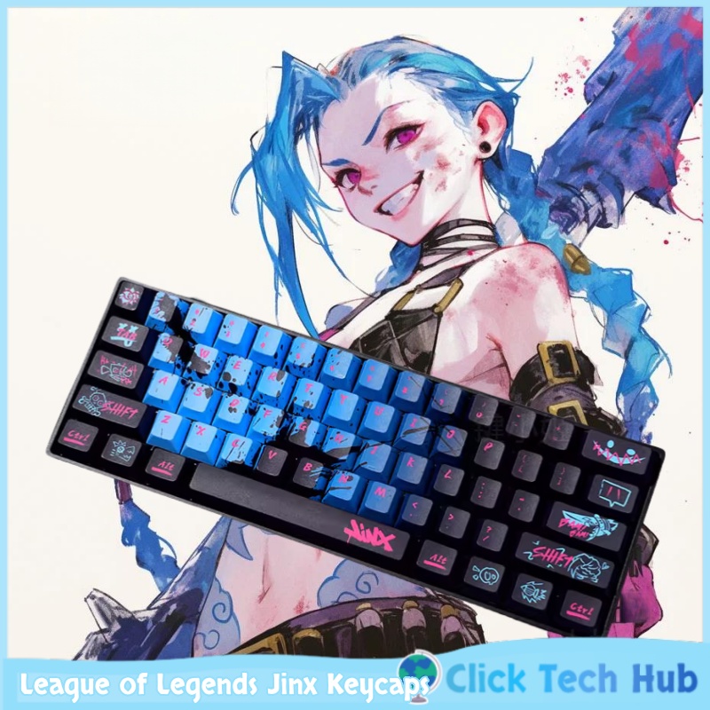 Esports Gaming Keyboard - أغطية مفاتيح Jinx Hero Theme 137
