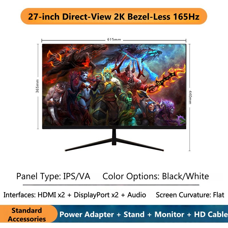 شاشة ألعاب منحنية 27 بوصة بدقة - مراجعة Esports Gaming Monitor وسعره